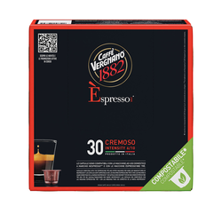 Кофе в капсулах для Nespresso Original Арабика и Робуста Vergnano Cremoso 30 штук в упаковке