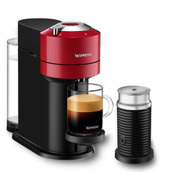 Next Red & Aeroccino 3 • Nespresso Vertuo