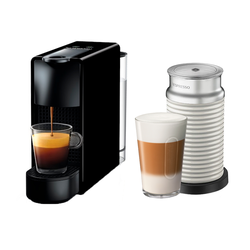 Essenza Mini Piano Black & Aeroccino 3 White • Nespresso Original