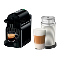 Inissia Black & Aeroccino 3 White • Nespresso Original