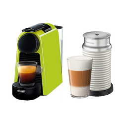 Essenza Mini Bold Lime Green & Aeroccino 3 White • Nespresso Original